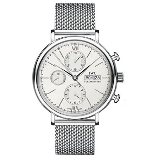 [アイ・ダブリュー・シー]IWC 腕時計 IW391005 Portofino Automatic Chronograph White Dial Stainless Steel Mesh メンズ [並行輸入品]