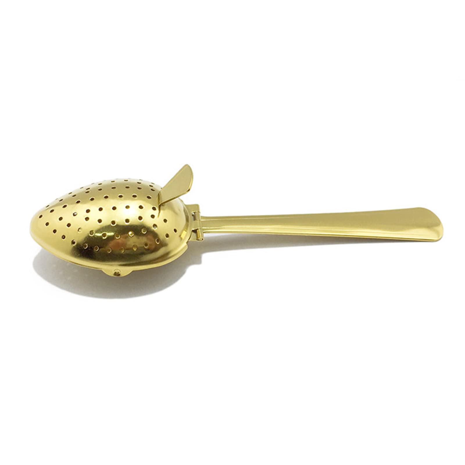 Tsophreniq Upgraded Strainer Infuser Steel Filter Holders with Handle for Loosing Operate Infuser Long Spoon Steel Infusers for Strainer