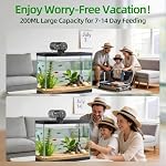 Automatic Fish Feeder for Aquarium: 3 Timers & One-Touch Easy Setup - 7-14 Day Supply with 200ML Food Dispenser - Worry-Free Vacation Feeding for Betta Turtle Tank - Image 3