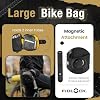 Lumiere & Co. Falcon Magnetic Bike Saddle Bag 0.69L | 6 x 3.5 x 2 | Sleek Minimalist Brick Design, Fast Magnetic Buckle Attachment | Road CyclingSpecific Bike Seat Bag (Black, Large)