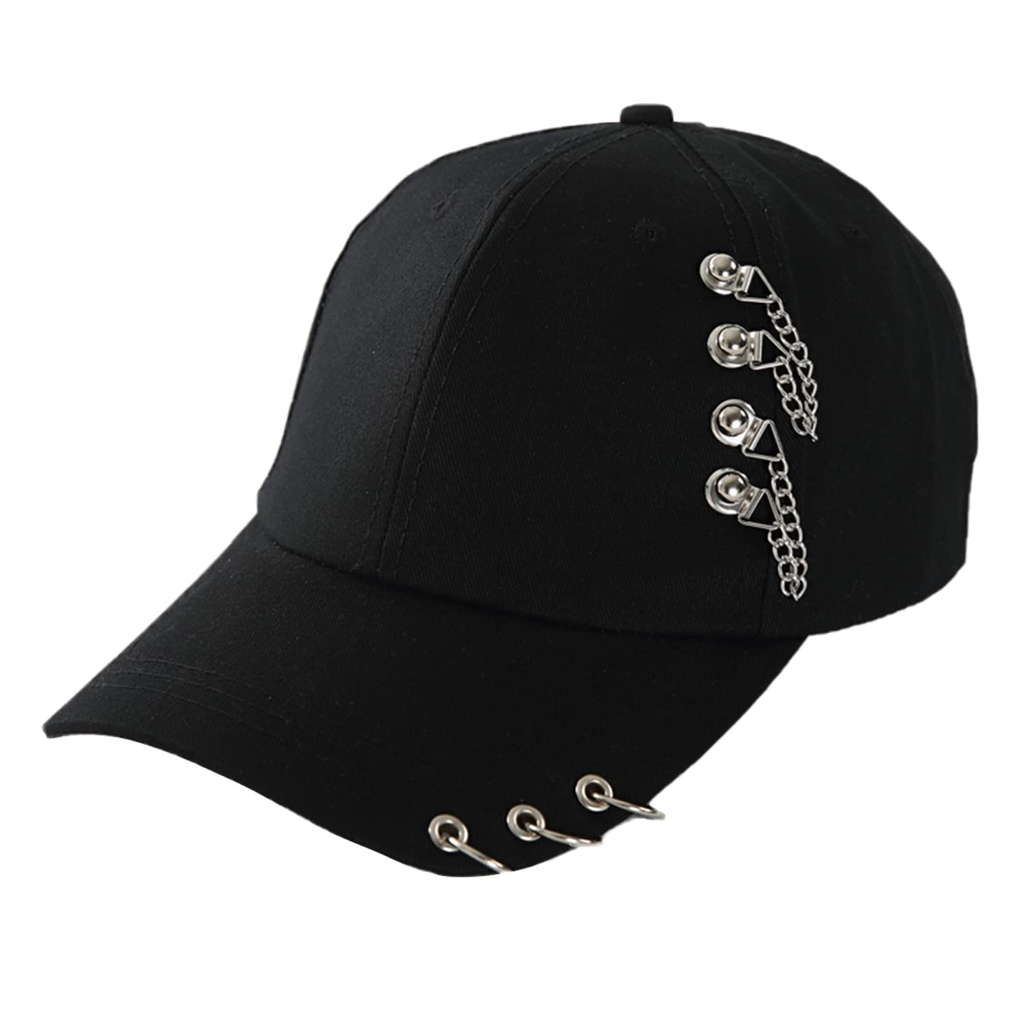Adult Casual Solid Adjustable Iron Ring Baseball Caps Snapback Cap Casquette Hats Fitted Casual Gorras Dad Hats