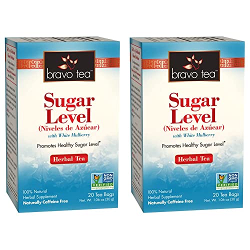 Bravo Tea Sugar Level Caffeine Free, 20 Tea Bags (Pack Of 2) #TOP3