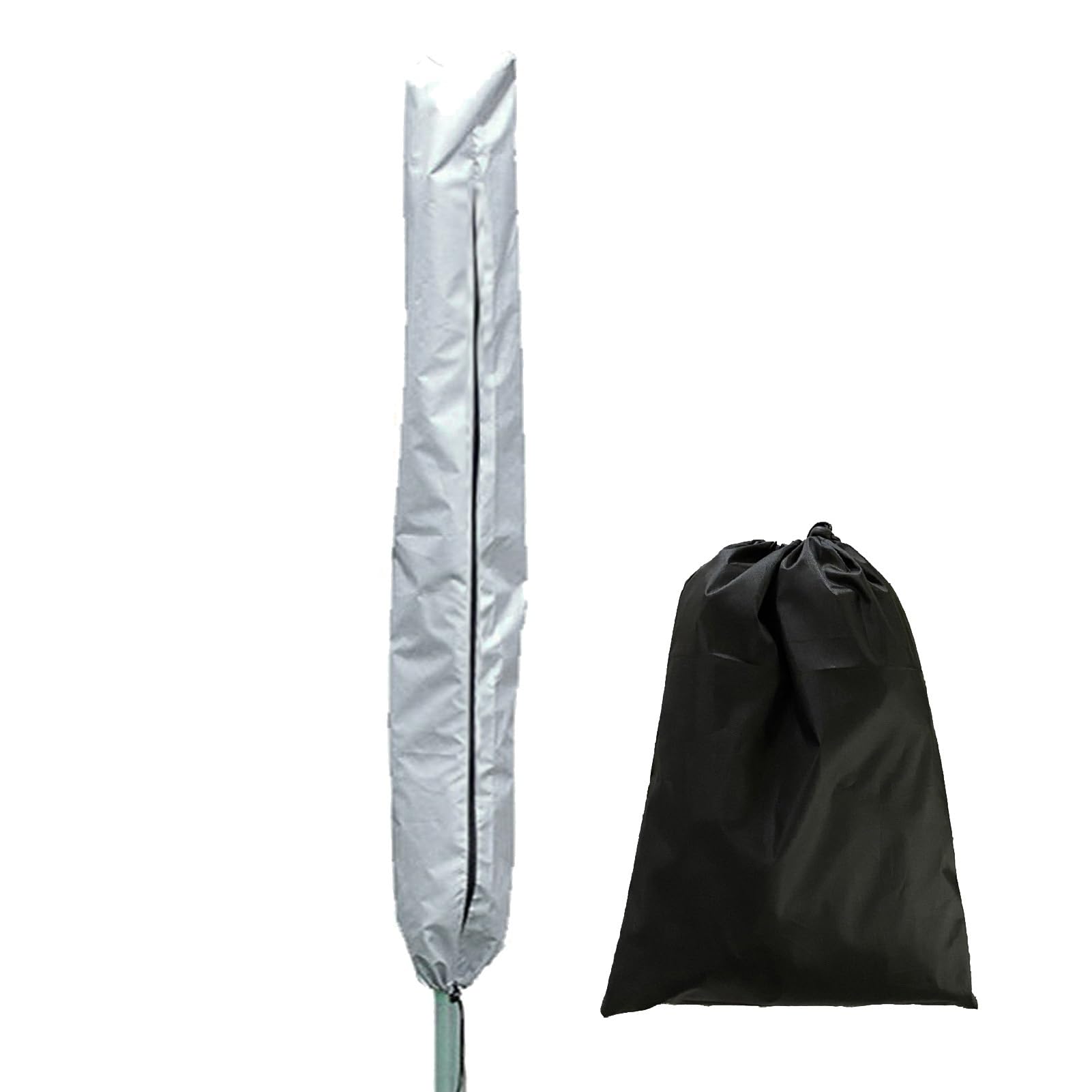MIAOMI Whirly Cover Rotary Clothes Airer Outdoor Garden Dryer Heavy Duty Rotary Windproof Waterproof Rot Proof Material(Silver,180 * 16 * 16cm)