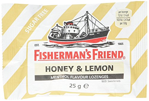 Fishermans Friend 25g Sugar Free Honey and Lemon Lozenges (Pack of 5)