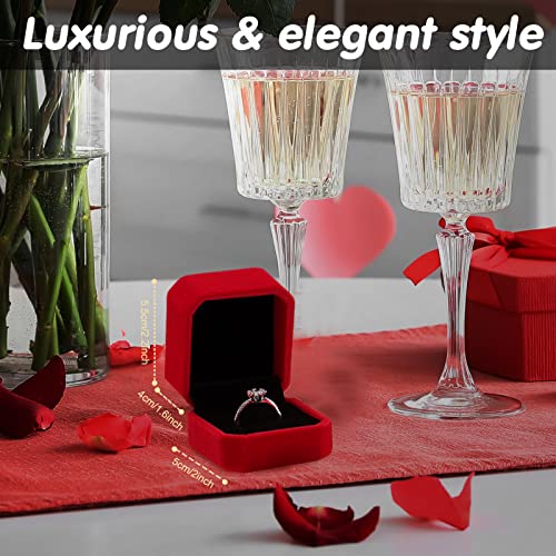 2000 Pcs Artificial Rose Petals With 24 Flameless Heart Led Candles, Velvet Ring Box And Usb Star Projector Night Light, Silk Fake Rose Petals For Romantic Night For Her Set Valentine's Day #TOP2