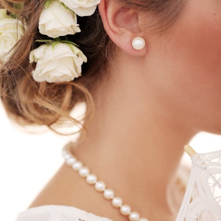 Freshwater Real Pearl Stud Earrings Quality Pearl Earrings for Women2