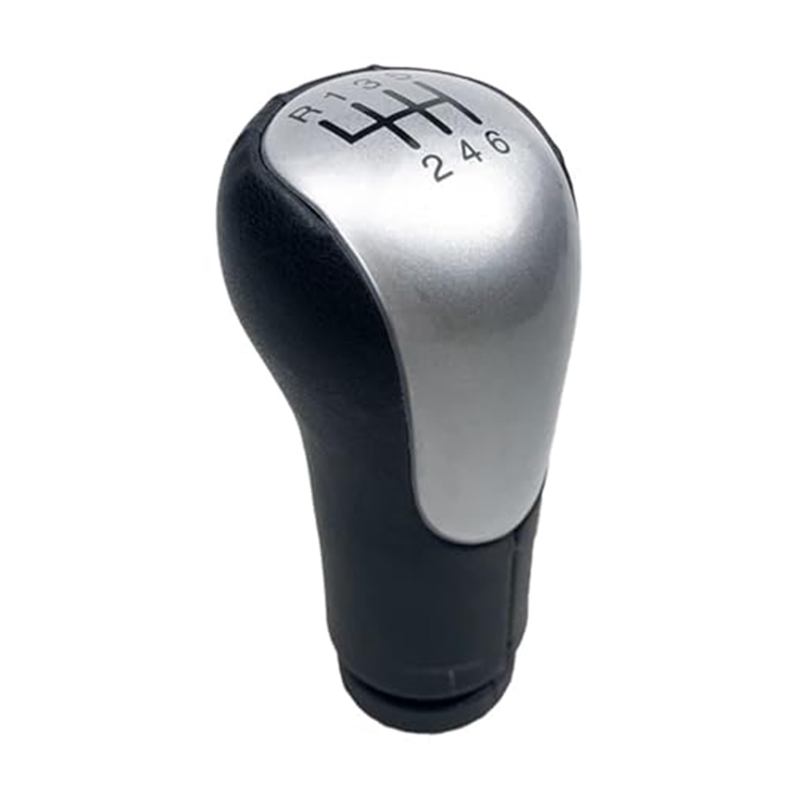 Osłona na gałkę zmiany biegów samochodu, pasuje do Ford, Fiesta, MK6 Fusion Transit Connect 2002-2008, osłona kołnierza, osłona zmiany biegów samochodu, czarna 5-biegowa srebrna obudowa, czarna, 6