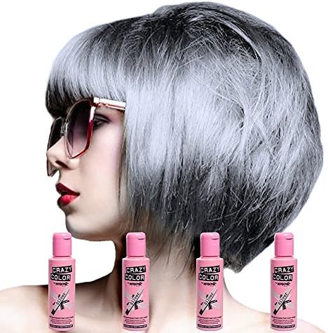 Crazy Color Neon Rebel UV Semi-Permanent Hair Dye. Highly Pigmented Glow up Neon Pink Conditioning & Oil Nourishing Vegan Formula | No Bleach or Ammonia | 100ml