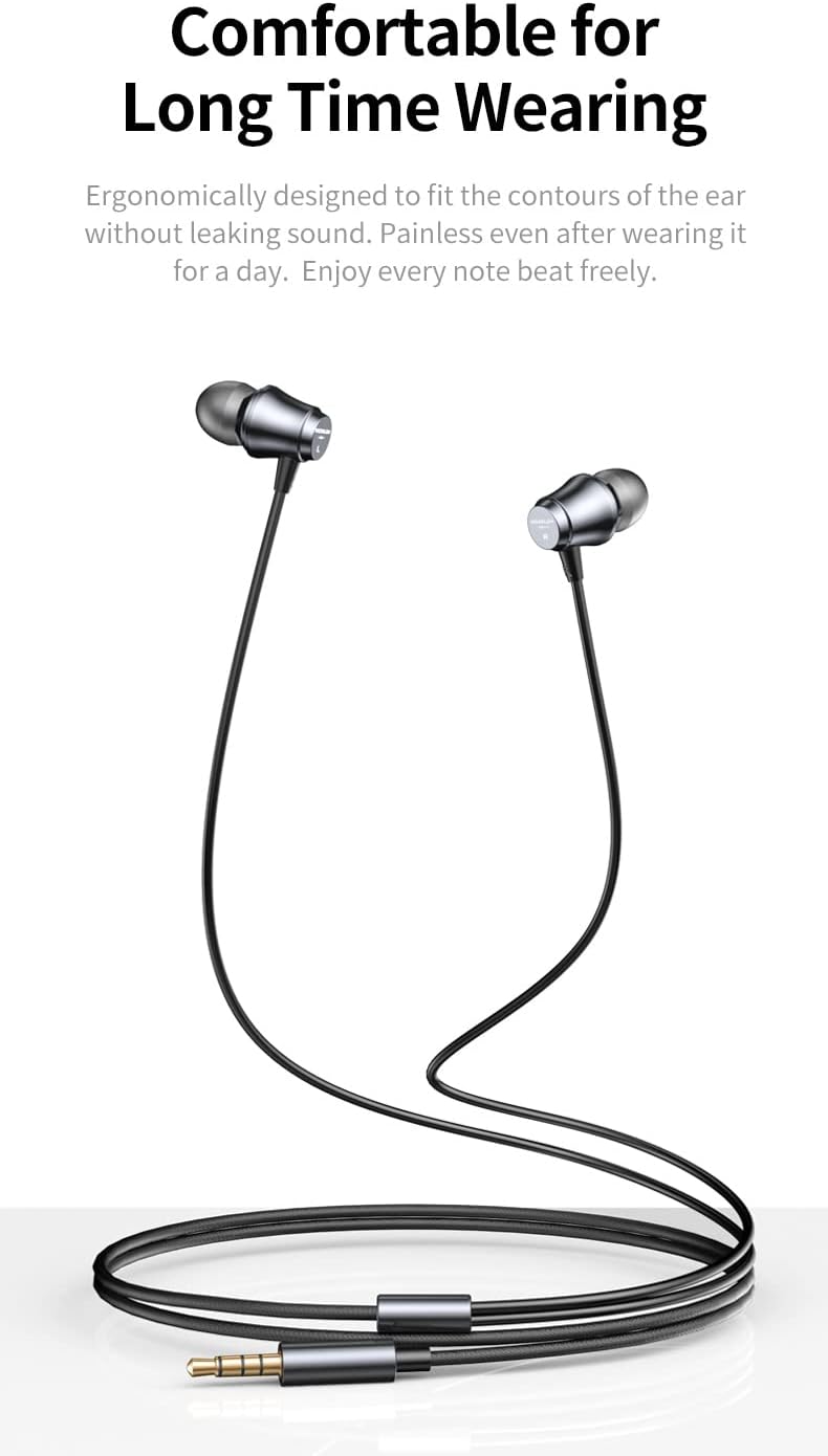 Yinyoo BLON FG Strong Bass In Ear Headphones Aluminum Alloy Light Weight Earphones 10mm Composite Diaphragmwith with High-Definition Microphone 3.5mm Plug PVC Earphone Cable - Image 4