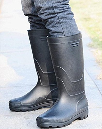 Adult Men's Antiskid Rubber Sole Waterproof Work Shoes Rain Boots2