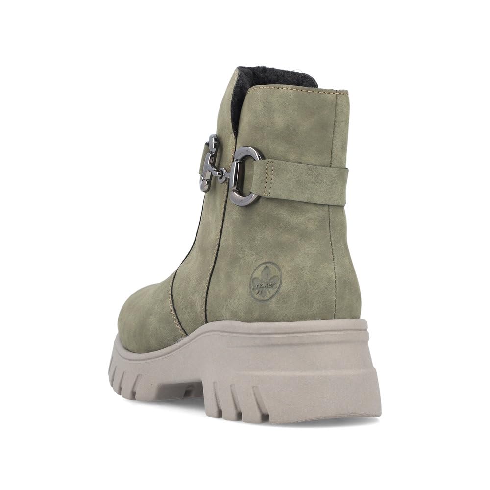 Rieker Damen Plateaustiefeletten 71862, Frauen Stiefeletten