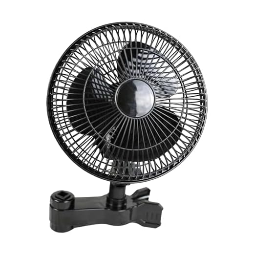 Profan, Ventilator, 15 cm, 5 W 16 Small Clamping Fan 17,5x33x22cm Oscillating Grow Fan Automatic Oscillation 2 Geschwindigkeitsstufen Klemmbefestigung Zeltlüfter Für Camping Werkstatt Wohnbereich Und Mehr
