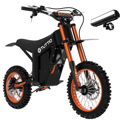 TUTTIO Electric Dirt Bike Teens Adults - 48V 21AH Electric Bicycle 14
