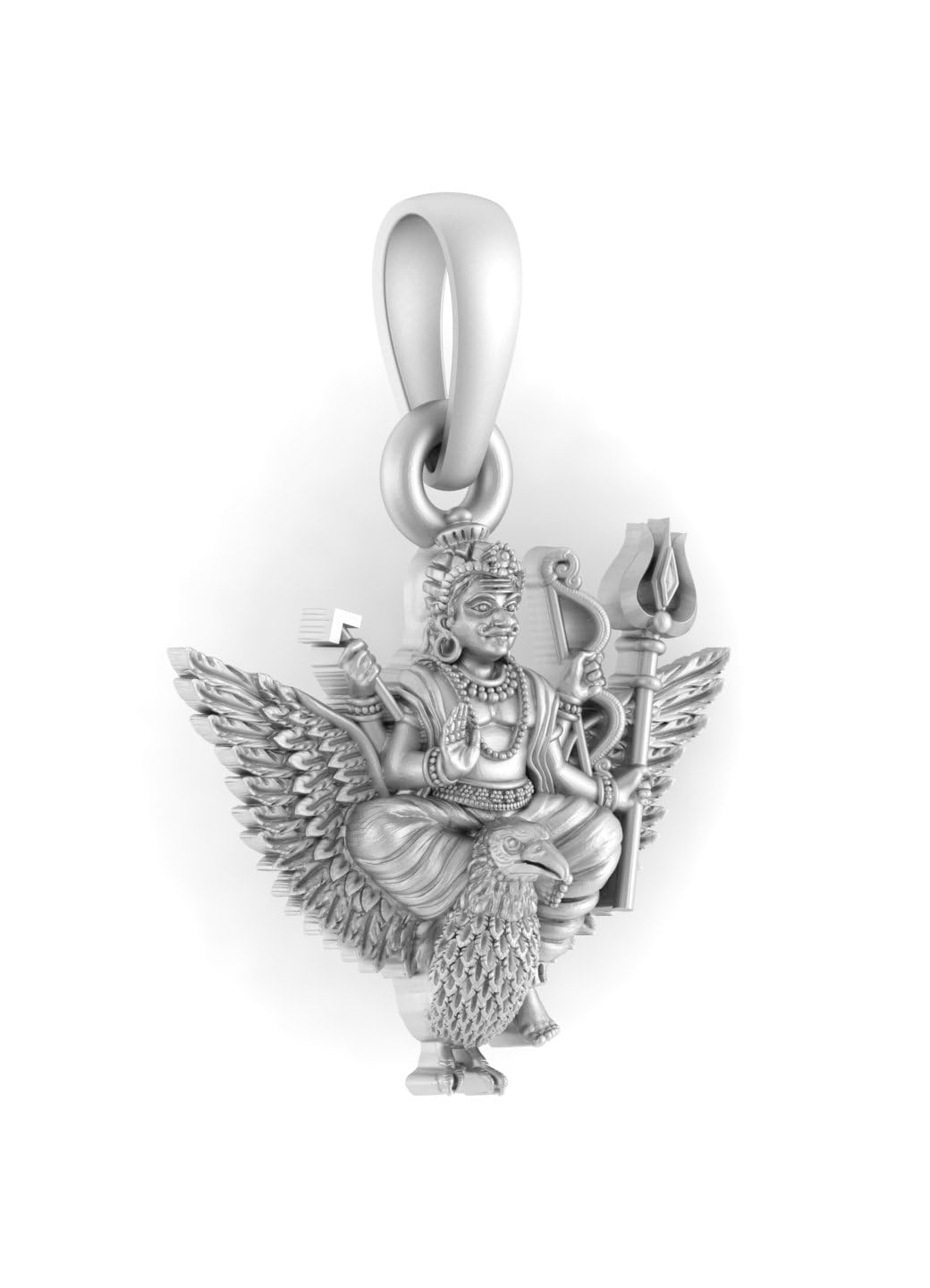 Pendentif en argent sterling 925 Mtrolls collier avec maille vénitienne
