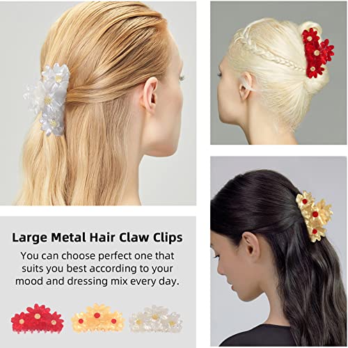 Jayongnee Clip Flower Hair Claw Clips For Women, Daisy Hair Clips With Strong Hold, Flora Shaped Hair Clips For Thick Hair Or Thin Hair #TOP7