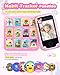 Eltrynic Kids Smart Toy Phone Girls Toy, Toddler Touchscreen Game Phone for 3 4 5 6 7 Year Old Girl Boy, Christmas Birthday Gifts for Children Age 3-7, MP3 Music Player with Dual Camera (Pink)