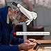 Headband Lighted Magnifying Glasses with Led Light, Head Mount Magnifier Glasses Visor Handsfree Headset Magnifier Loupe for Close Work,Sewing,Crafts,Reading,Repair,Jewelry(1.0X to 14.0X)