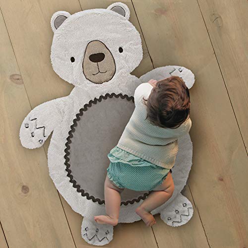 Levtex Baby - Bailey Playmat - Bear - Charcoal, Taupe, White - Nursery Accessories