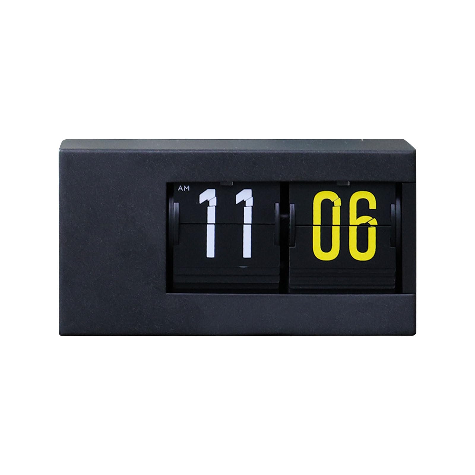Hredwep Turning Number Clock with Subtle Backlight Complements Various Interior Designs Metal Toss Clock