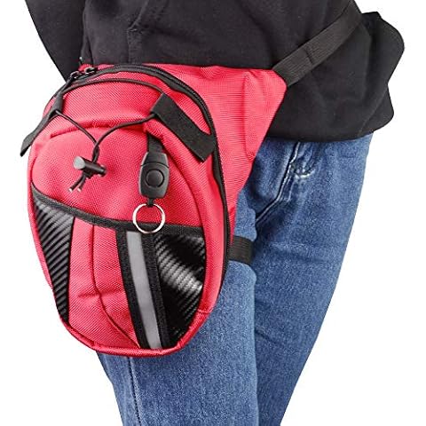 YDFYX Pierna Bolsa Multifuncional de Nailon Rojo Cover
