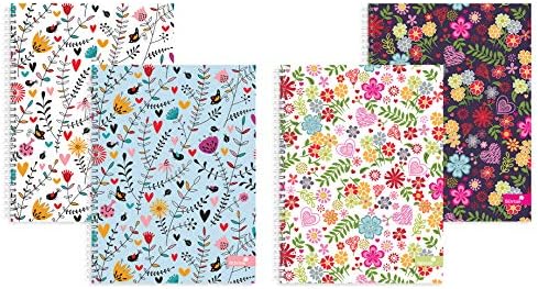 Silvine A4 Wirebound Notebooks , Assorted Marlene West Designs. 160 Pages, Lined with Margin. Ref TWA4MW