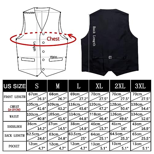 Jacquard Silk Men's Vest Handkerchief Cufflinks Set Waist Coat Jacket Tie For Men Wedding Business4