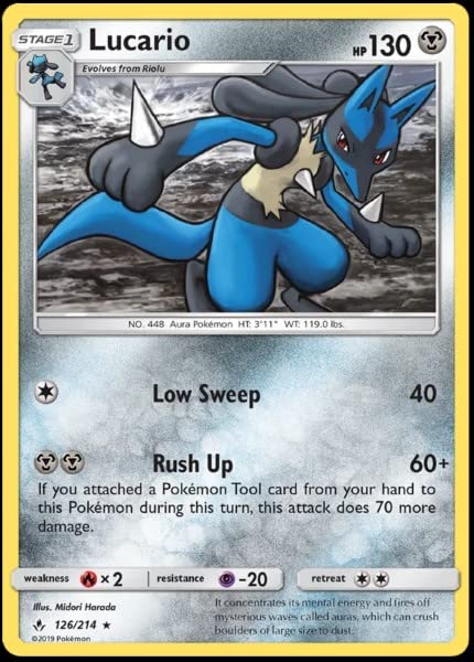 Pokemon - Lucario - 126/214 - Unbroken Bonds - Holo Rare