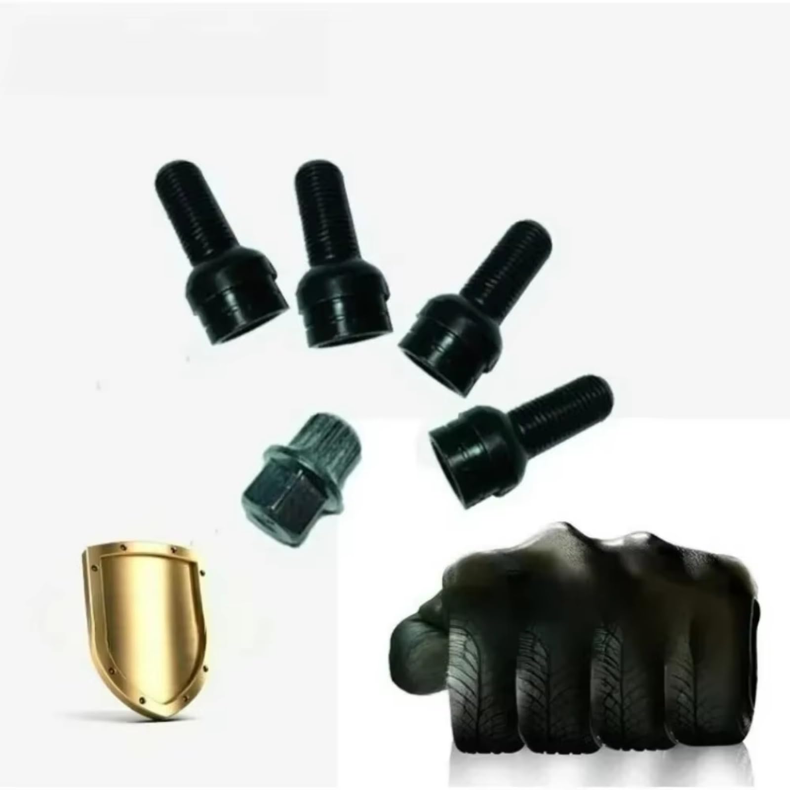 Boulons de Roues de Rechange Pour VW Pour Golf Pour Beetle 1 Jeu Boulons