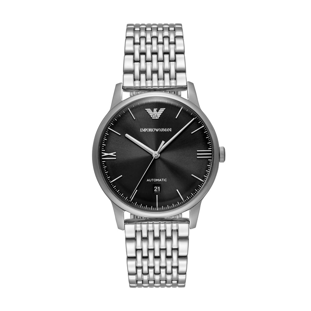Emporio Armani Watch for Men, Quartz Movement and 42mm Case Size with Stainless Steel, Leather or Silicone Strap