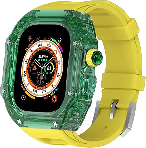 Bracelet transparent Apple Watch Ultra SCHIK protection intégrale et style agate
