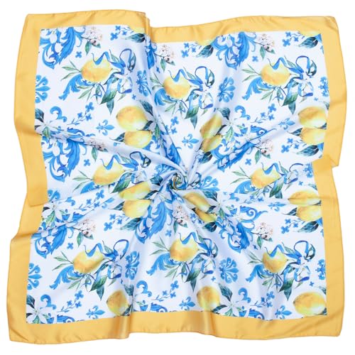 35" Silk Like Scarf Women's Large Satin Square Sunscreen Hair Scarves Wraps Headscarf for Sleeping2