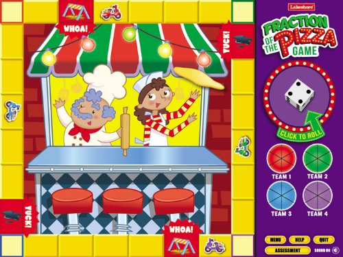 Fraction of the Pizza Interactive Math Game