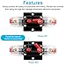 80 Amp 12V-24V DC Fuse Holder,Audio Circuit Breaker,Auto Car Stereo Inline Fuse Holders, Manual Reset,for Car Audio Marine Boat Stereo with Wire Lugs and Heat Shrink Tube