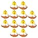 Angoily 12Pcs Giallo Pulcini di Pasqua con Uova Carino Chicken Peluche Pulcini Figurine Pulcini di Pasqua Decorazioni Aula PREMI PREMI BASSIONE del PARTIONE dei BAVI Grazie per Bambini