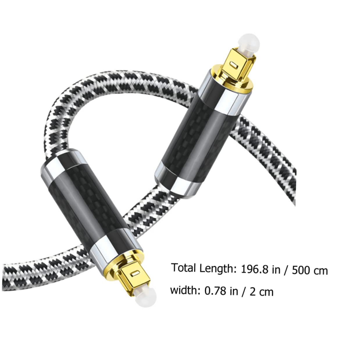 Gatuida Cavo Audio Ottico Da Metri Connettori Maschio-maschio Cavo Audio Digitale Trasmissione Segnali Ottici Placcatura in Oro