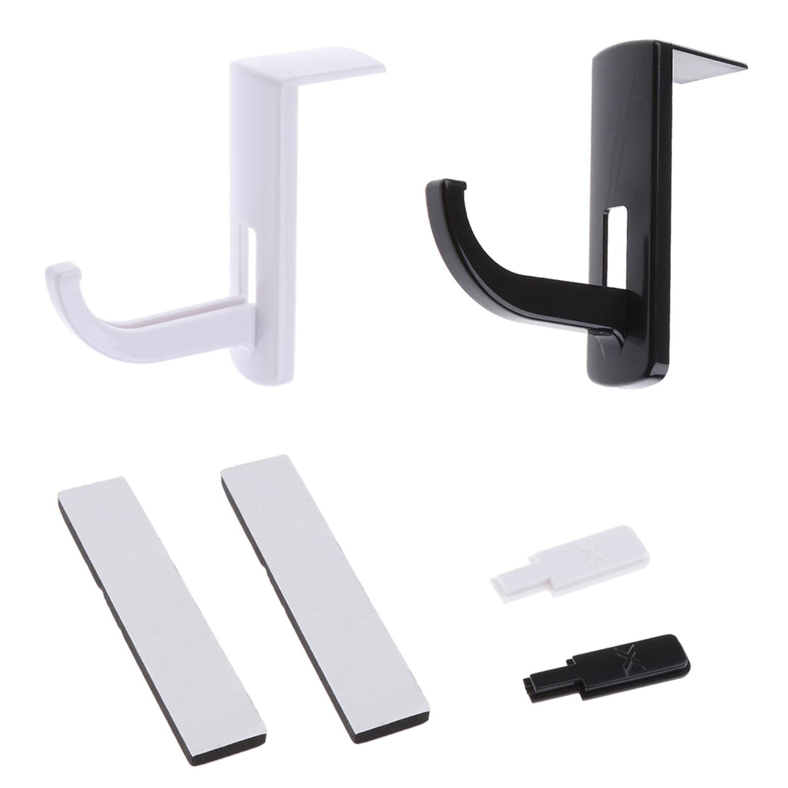 2 Pieces Headphone Headset Hanger Holder Wall PC Monitor Stand Hook Sticky| Portable Audio & Headphones | Other Portable Audio||-image-23