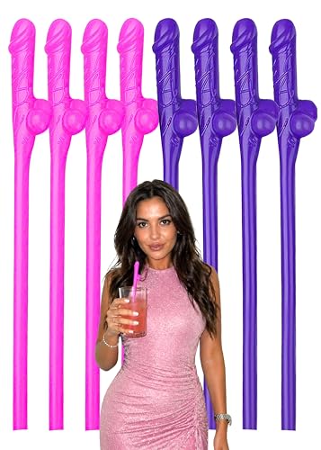 Bachelorette Party Straws 36 Pcs Adult Novelty Willy Straws Hen Naughty Party Favors