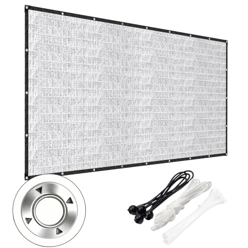 LAWNGO Aluminet Shade Cloth, 10x12FT 85% Heat Reflective...