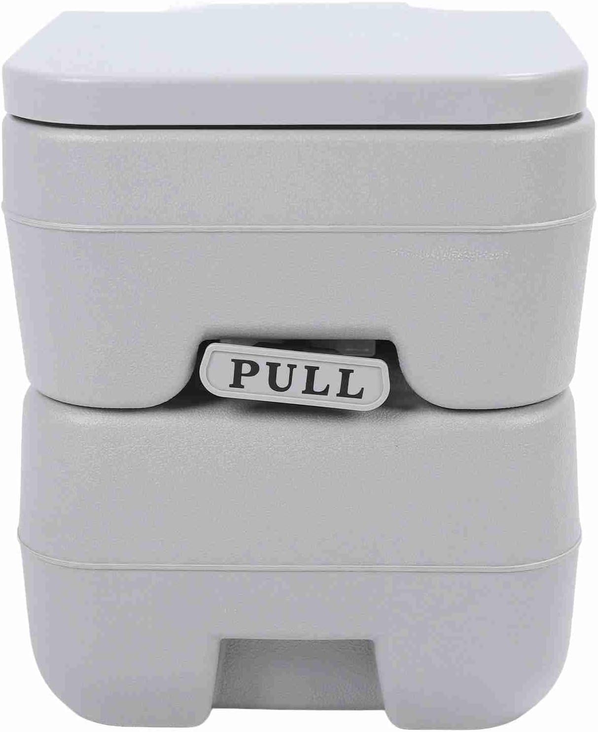 FILFEEL Portable Camping Toilet with 12L & 10L Waste, 440 Lbs Capacity, Piston Pump Flush, ABS Duty RV Boat Car Toilet (20L)