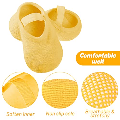 Geyoga 8 Pairs Baby Non Skid Anti Slip Socks Toddler Girls Boys Socks with Grip for Newborn Infants 0-36 Months Slippers2
