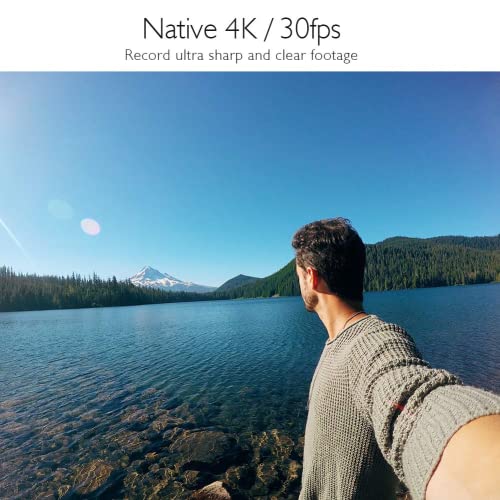 Image of AKASO V50X - Action Camera for Bike with 4k30FPS Touch Screen, Waterpoof Mini Vlogging Camera for Photo and Video, Remote Control 5X Zoom with Helmet Camera Accessories Kit | 4K30fps Recording, 20MP Photo, Electronic Image Stabilization, Lightweight