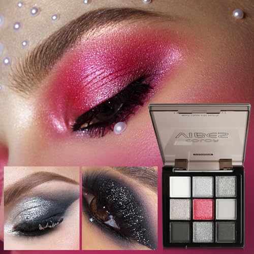 4 Pack Eyeshadow Palette Set– 9 Colors Eye Makeup Kit, Black, Purple, Lemon, Chocolate Eye Shadow Shades, Convenient Portable Travel Eyeshadow Palette (Set B) – Bild 4