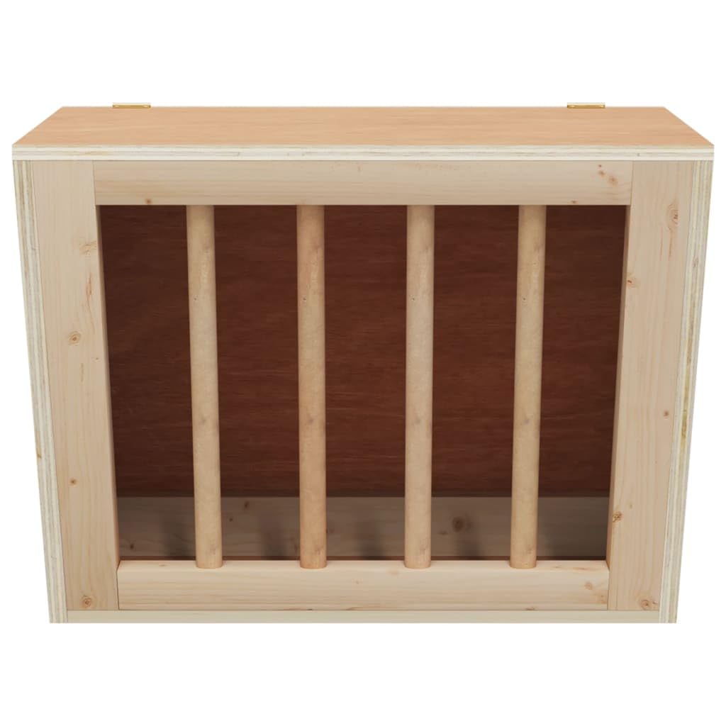 Mangloder - Heno para conejos de madera maciza de abeto, 25 x 18,5 x 20,5 cm, dispensador de heno para cobayas, comedero para comer y beber, montaje en pared, capacidad de carga de 8 kg