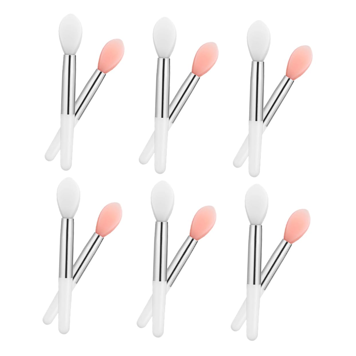 TOVINANNA Silicone Lip Brush Set 24pcs Lip Makeup Applicator Sticks Portable Makeup