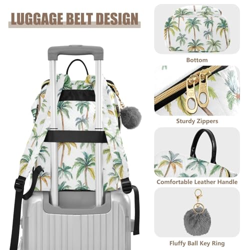 Simple Summer Palm Trees Designed Backpacks for Women Fashion Casual Travel Shoulder Bag for Gym Work Travel bolso de para mujer avion4