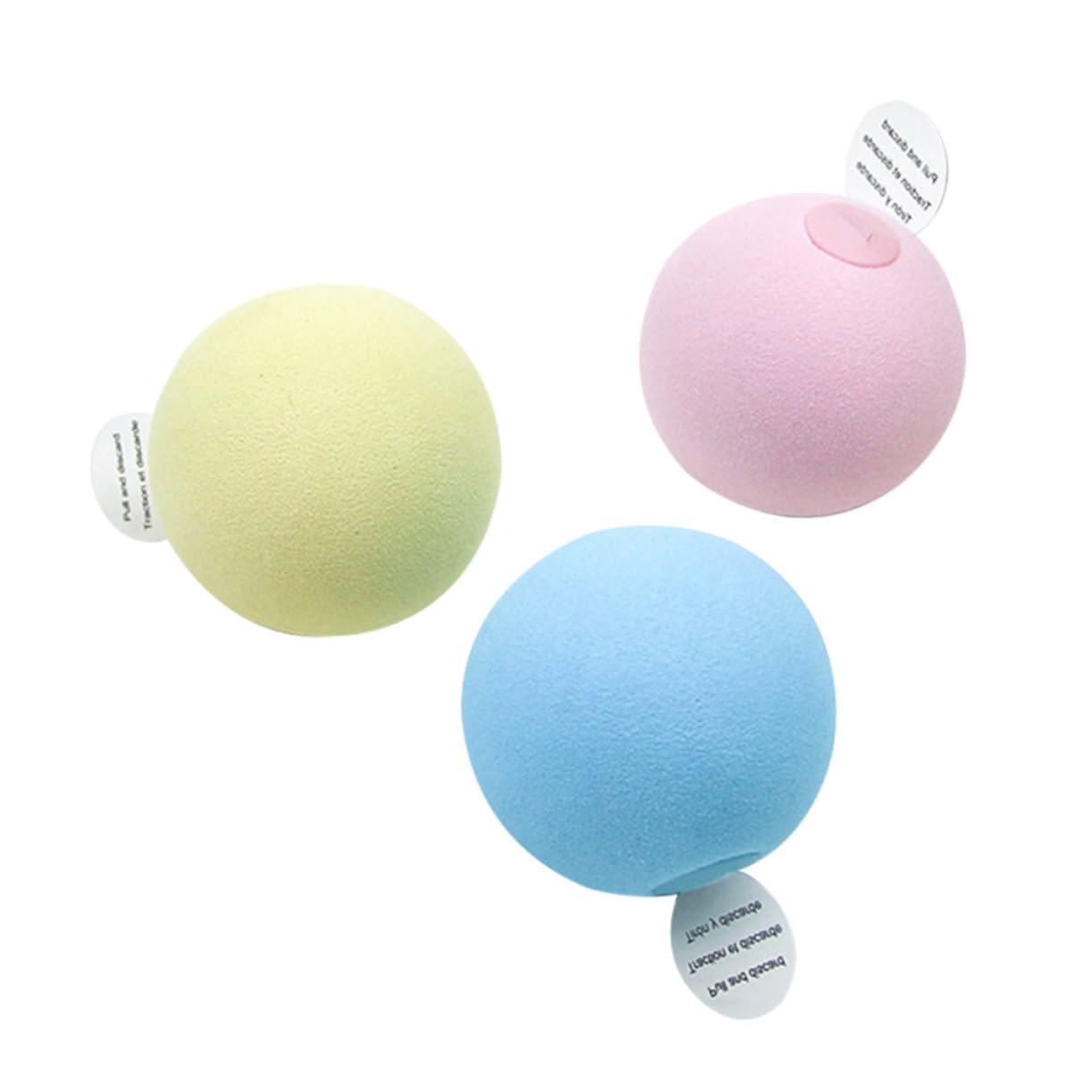 Abaodam 3pcs Cat Ball Interactive Sound Balls for Cats Kitten Teaser Enhances Hunting Skills for Home Play Pet Shops