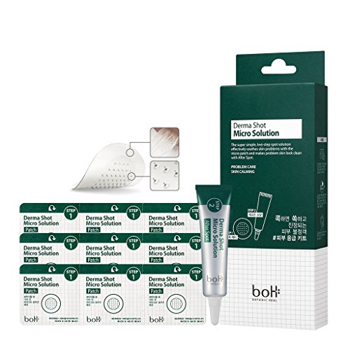 [BOTANIC HEAL BOH] Derma Shot Micro Solution - Anti Trouble Patch 9ea + After Spot Gel 7ml / Microneedle Spot Treatment Patch + Centella Asiatica Spot Soothing Gel, Acne & Blemish Care