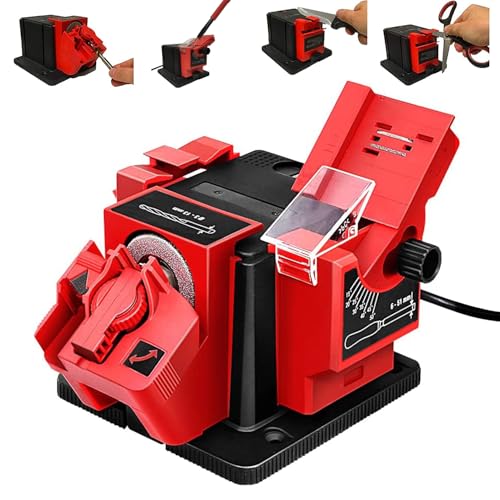 Electric Drill Bit Sharpener 3-in-1 Universal Sharpening Station Multifunction Electric Sharpening Machine for Drill Bit Knife Chisel Scissor