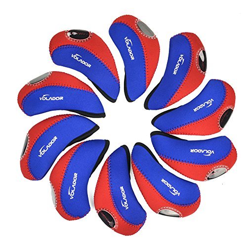 VOLADOR Golf Club Iron Covers Waterproof Neoprene Golf Club Iron Head