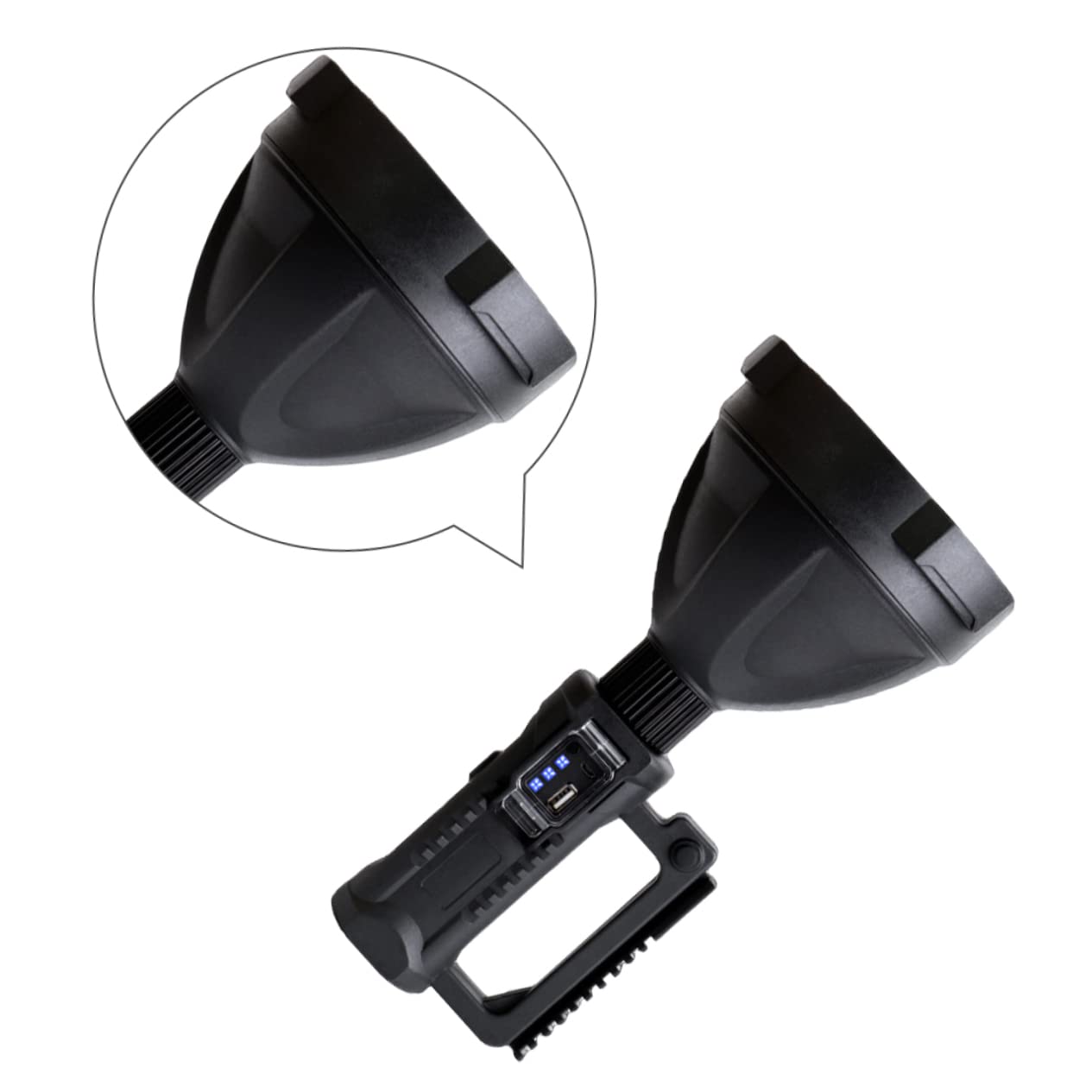Lampe Torche Électrique P70 LED Longue Portée Étanche pour Extérieur